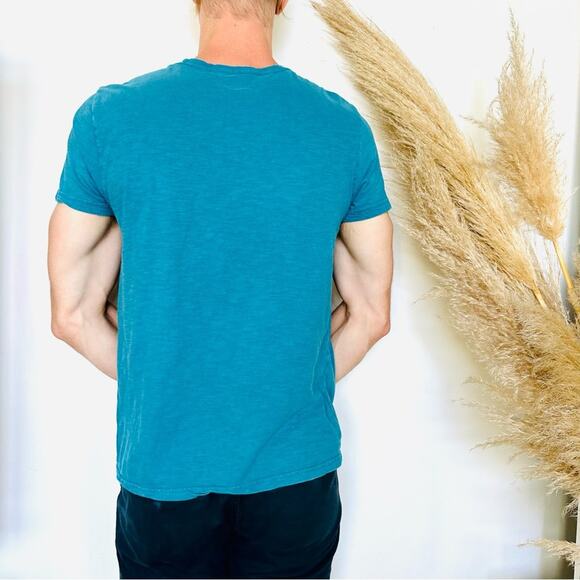 S/2 MENS GOODFELLOW & CO Black Blue Pocket Cotton Short Sleeve Tee Shirt Top M - Picture 13 of 16